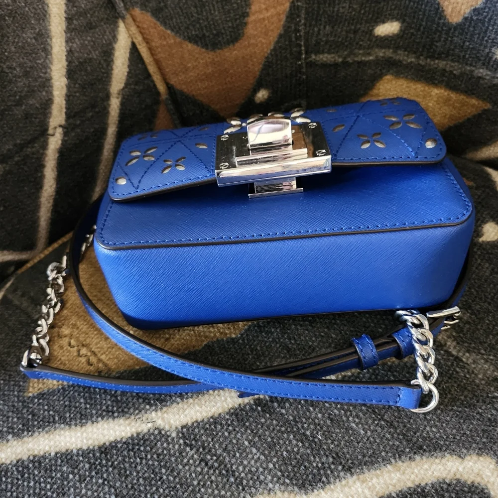 Sale Michael Kors Royal Star Studded Saffiano Leather Crossbody Tina Embellished